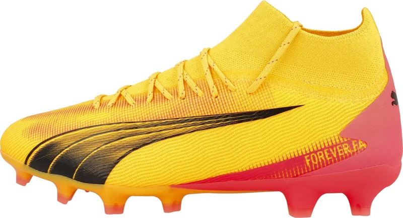 بوما Men's Sun Stream- Black-Sunset Glow Ultra Pro Fg/ag Orange Men's Football Boots