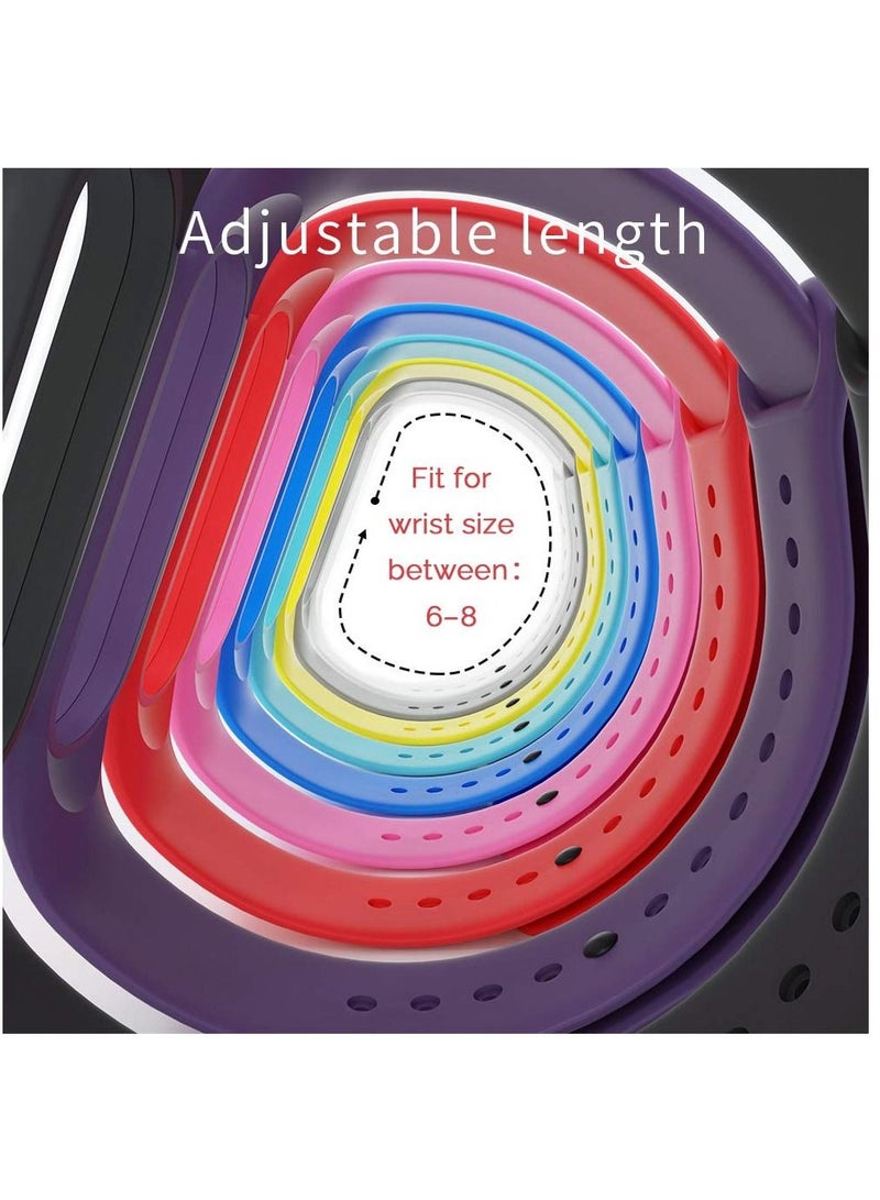 كاست ويف الأساور المتوافقة مع Xiaomi Mi Band 5 Smartwatch Wristbands استبدال الفرقة المساعدون الأشرطة الأساور لـ Mi5 (3-Black) - Image 5