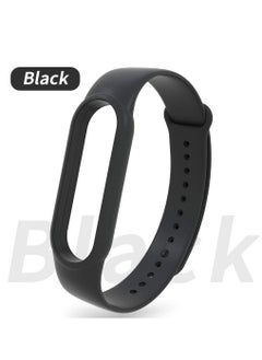 KASTWAVE Bands Compatible with Xiaomi Mi Band 5 Smartwatch Wristbands Replacement Band Accessaries Straps Bracelets for Mi5 (3-Black)  - Image 2