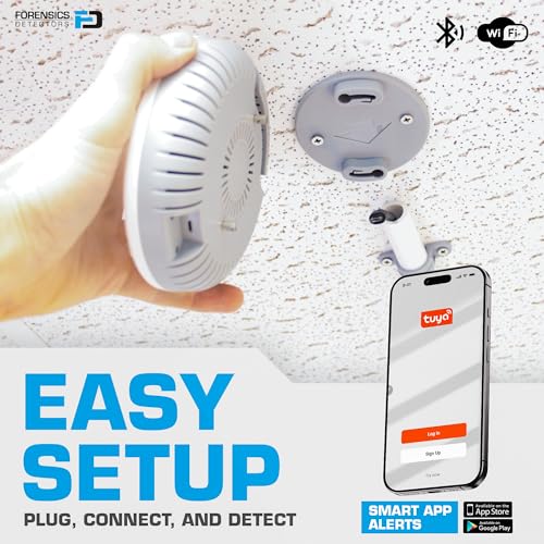 FORENSICS DETECTORS FD Vape Detector by Forensics | for Schools, Home, Hotels, Business | Cell Phone Alarms WiFi | Laser Scattering Super Sensitive Sensor | - Image 5
