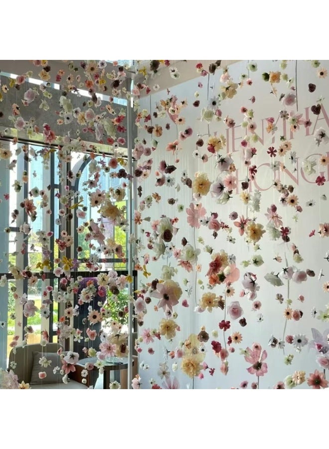 36 Pcs Colorful Artificial Hanging Flowers Set, DIY Floating Floral Decor for Party & Home Backdrops - Image 2