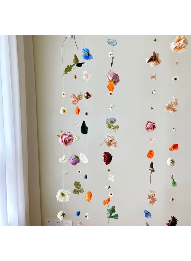 36 Pcs Colorful Artificial Hanging Flowers Set, DIY Floating Floral Decor for Party & Home Backdrops - Image 4