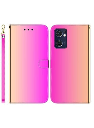 Case Cover For OPPO Reno7 5G Taiwan Version / Find X5 Lite Imitated Mirror Surface Horizontal Flip Leather Phone Case Gradient Color - pzsku/Z1A1A82862EA5390C7F71Z/45/_/1711246752/b6545cae-7343-4010-a60e-0950f72be66a