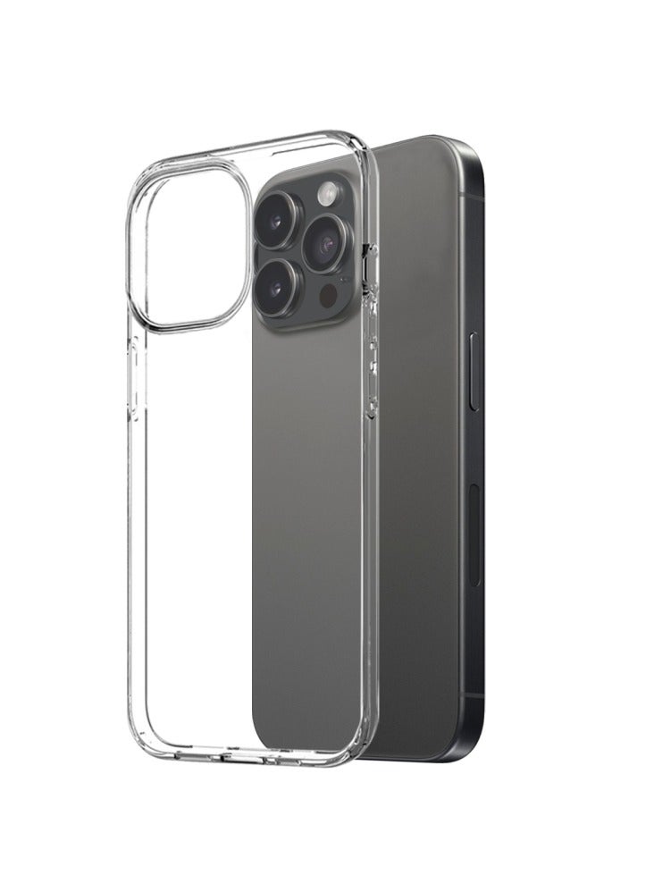 vesus iPhone 16 Pro Case, Clear Cover with 1Pcs Screen Protector 1Pcs Lens Protector,Cleaning Kit,Shockproof Case Military Grade Protection Bumper Case Cover for iPhone 16 Pro (Transparent) - Image 4
