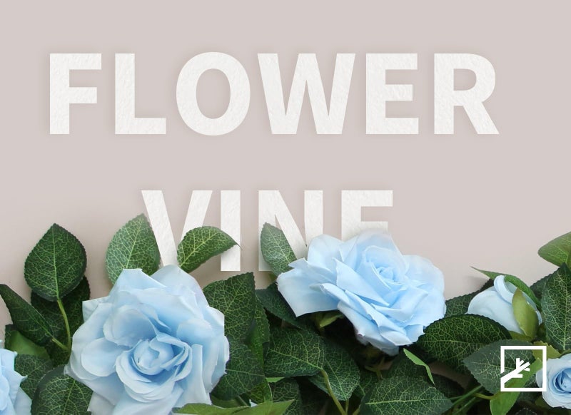 ZIFTY 5Pcs 32.5FT Blue Flower Garland Fake Flower Vines Faux Artificial Floral Garland Hanging Rose Ivy for Wedding Decortions Arch Garden Ceremony Background Outdoor Wall Decor - Image 4