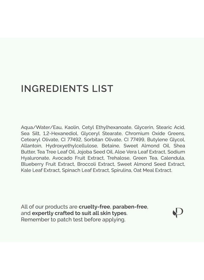 Plantifique - Korean Skincare Clay Mask – Hydrating Mud Mask with Avocado & Superfoods, Dermatologist-Tested for Face & Body – Vegan, 3.4 Oz/100ml - Image 1