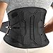 NEENCA Back Brace for Lower Back Pain Relief with Bionic Support System Lumbar Support Belt for WomenMen with Lumbar Pad Breathable 3D Knit Fabric for Herniated Disc Sciatica Scoliosis Black - Image 1