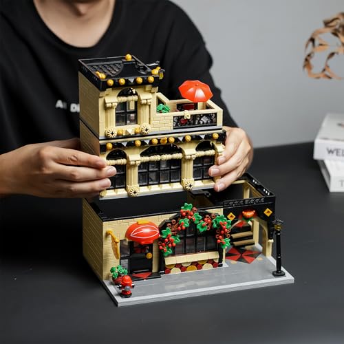 ENJBRICK Flowers City Restaurant Assembly Square Building kit for Adutls,Creator Building Sets for Girls 8-12 Years 1489 pcs - Image 5
