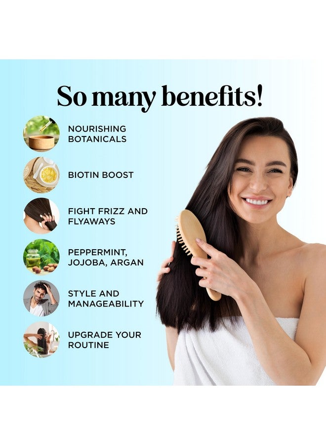 مايبل هوليستكس بلسم البيوتين المكثف للشعر الناعم - علاج للشعر الجاف والتالف والعناية بالشعر الخفيف - بلسم خالٍ من الكبريتات والبارابين والسيليكون - 16 أونصة سائلة - نعناع - Image 3