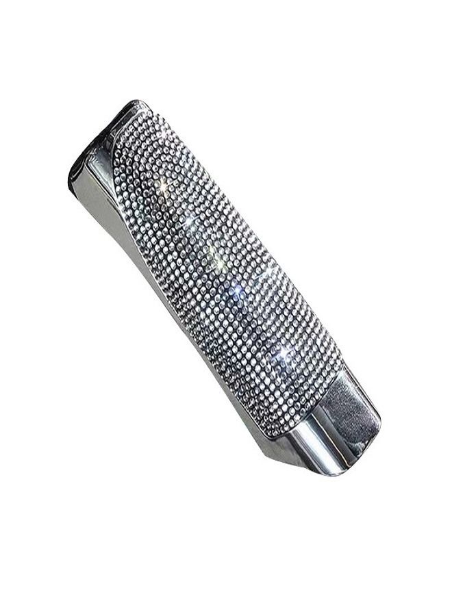 Car mounted diamond inlaid handbrake housing Car interior Universal handbrake brake protective sleeve Handbrake housing Pull handle cover modification - Image 1