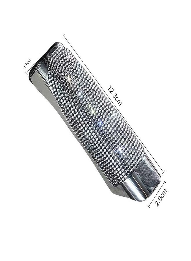 Car mounted diamond inlaid handbrake housing Car interior Universal handbrake brake protective sleeve Handbrake housing Pull handle cover modification - Image 5