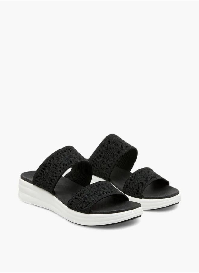 لو كونفورت Flyknit Detail Slip-On Sandals