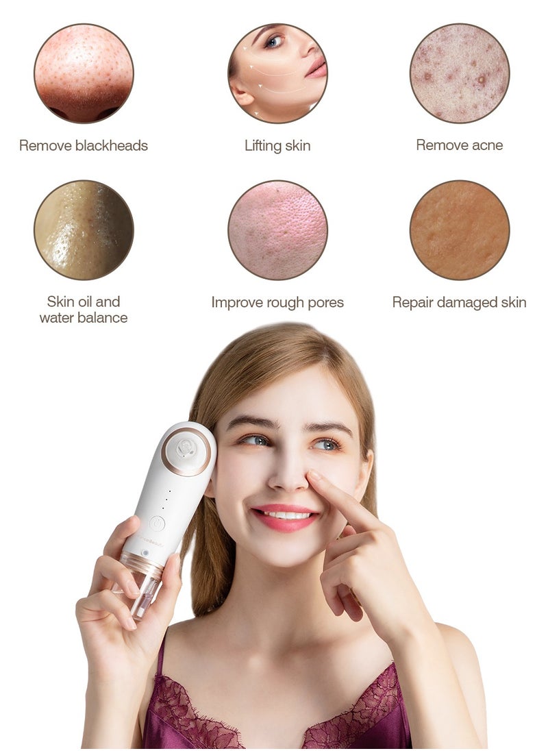 KinseiBeauty - Blackhead Remover Vacuum, Facial Pore Cleaner, Electric Acne Comedone Extraction Whitehead Blackhead Tool with 4 Removable Suction Head for Women - Image 1
