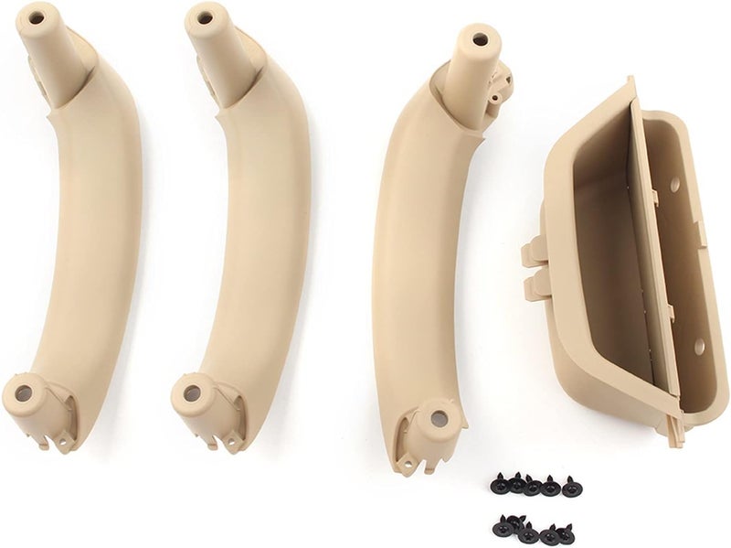 DEMULAX Beige Inner Door Handle Cover Set for BMW X3 X4 - Image 1