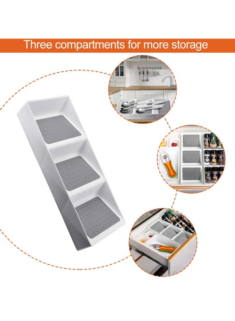 3-Tier Non-Slip Spice Drawer Organizer, Efficient Storage Solution for Kitchen Seasonings, Pantry and Cabinet, Maximize Space with Stylish Rack - Image 4