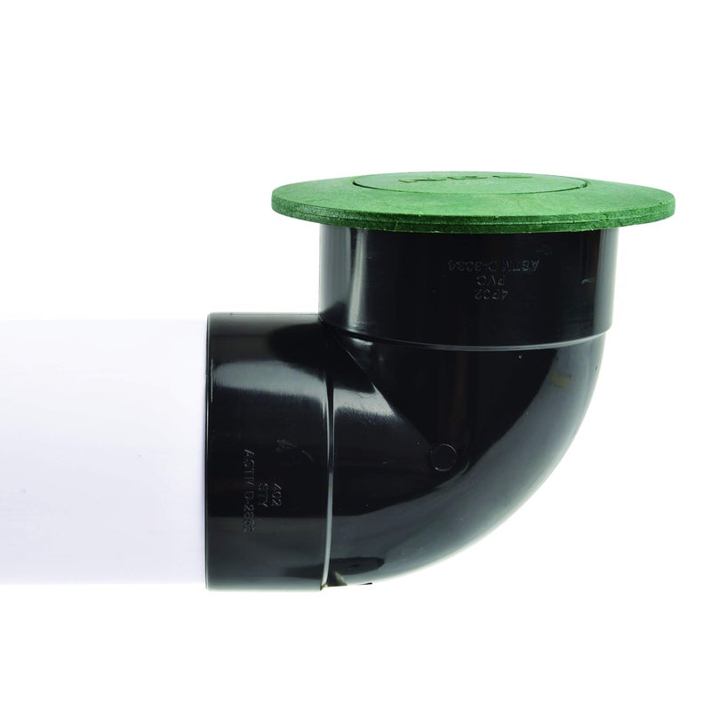 NDS NDS 422G Pop-Up Drainage Emitter with Elbow fits 4-Inch Sewer and Drain Pipe, Works with Drainage Systems Including Catch Basins, Green  - Image 4