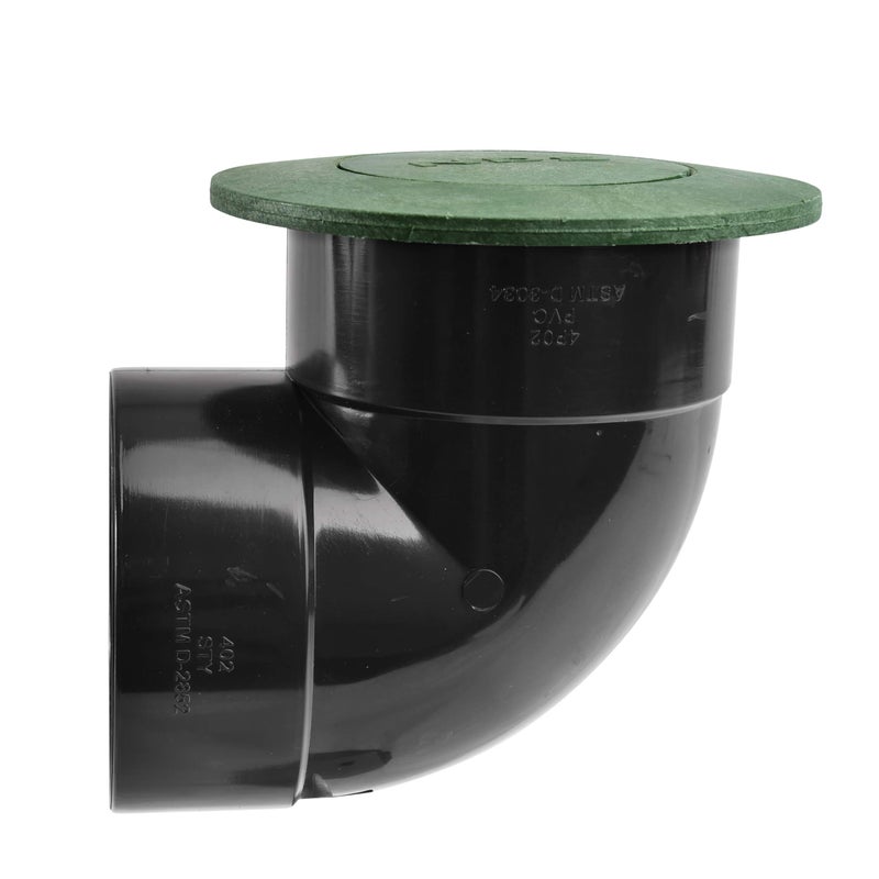 NDS NDS 422G Pop-Up Drainage Emitter with Elbow fits 4-Inch Sewer and Drain Pipe, Works with Drainage Systems Including Catch Basins, Green  - Image 3
