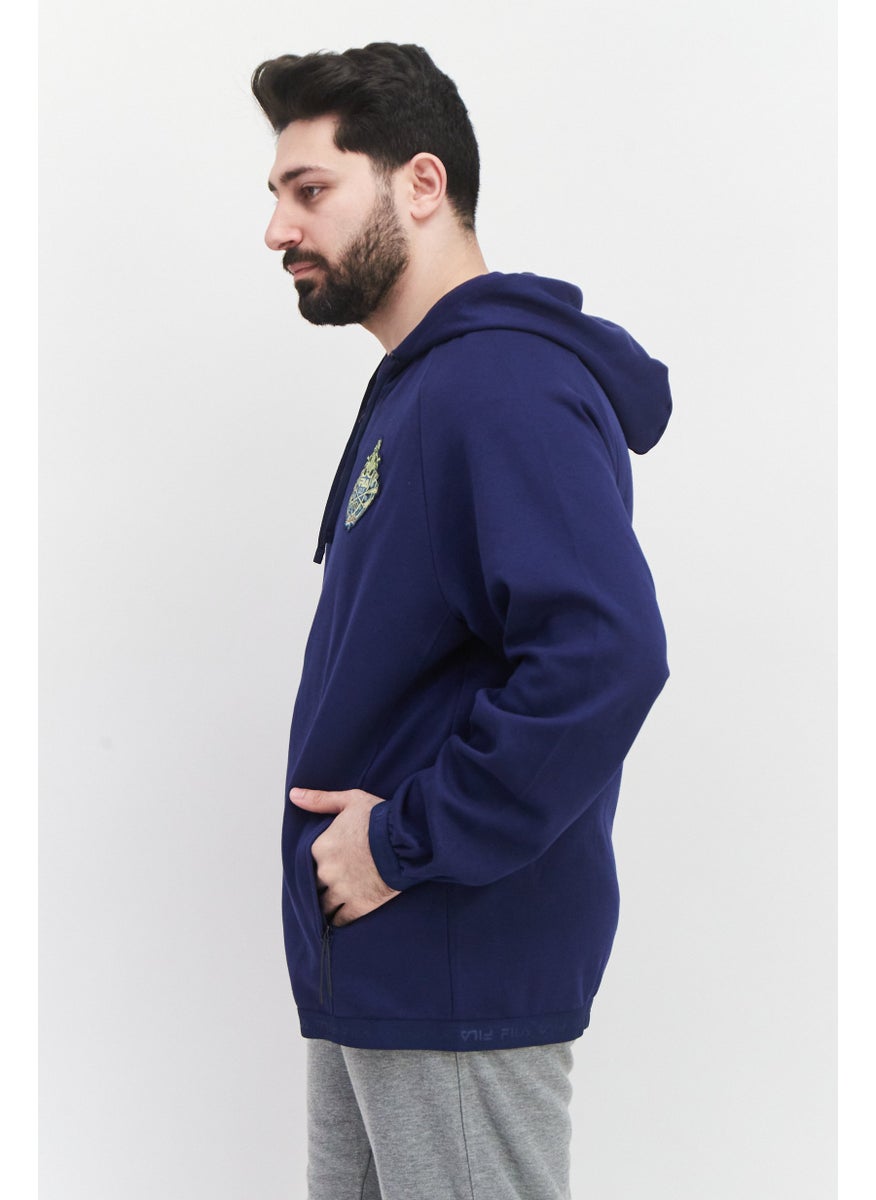 FILA Men Sportswear Fit Long Sleeve Outdoor Jacket, Blue  - Image 2