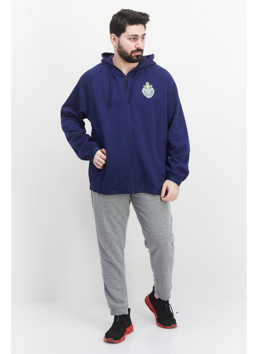 FILA Men Sportswear Fit Long Sleeve Outdoor Jacket, Blue  - Image 3