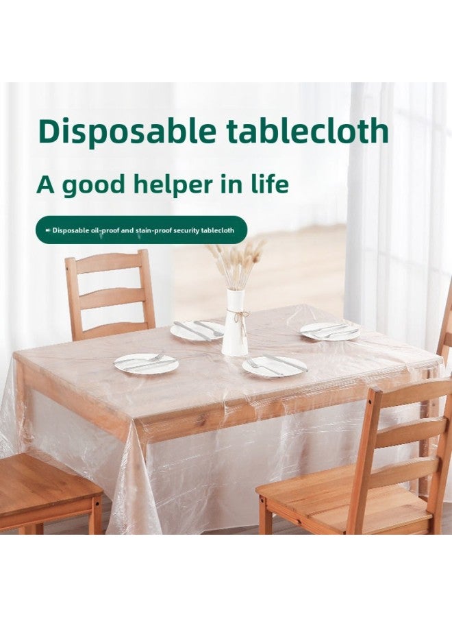 Disposable Table Tablecloths Special Tablecloths For Hotel Tables Do Not Absorb Oil And Take Good Care Of Disposable Supplies.-Color:Small Tablecloth Red 1 Pack Of 10 Sheets  - Image 2