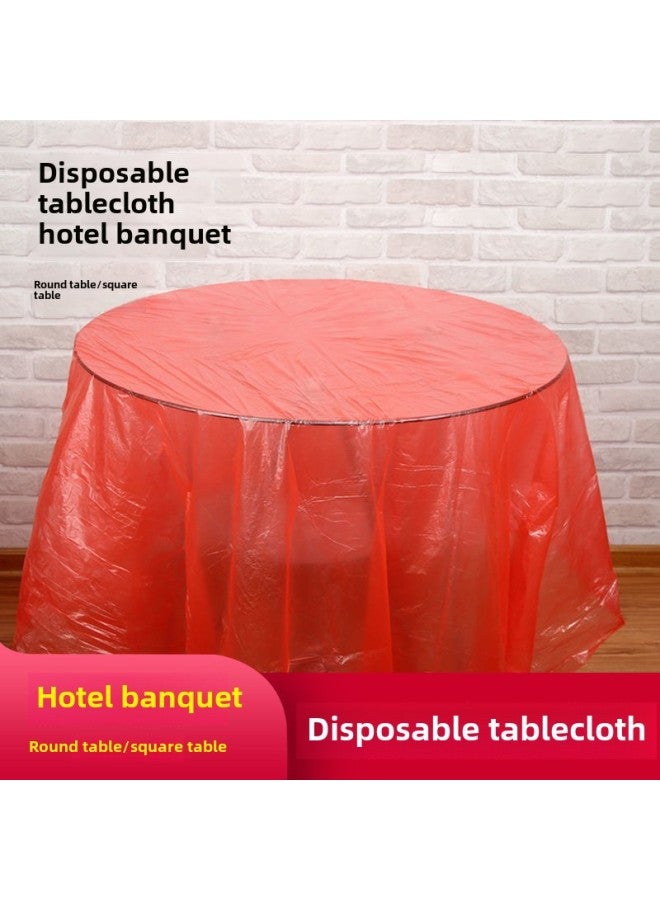 Disposable Table Tablecloths Special Tablecloths For Hotel Tables Do Not Absorb Oil And Take Good Care Of Disposable Supplies.-Color:Small Tablecloth Red 1 Pack Of 10 Sheets  - Image 3
