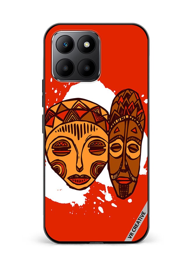VR CREATIVE Protective Case Cover For Honor 70 Lite African Masks Design Multicolour - Image 1