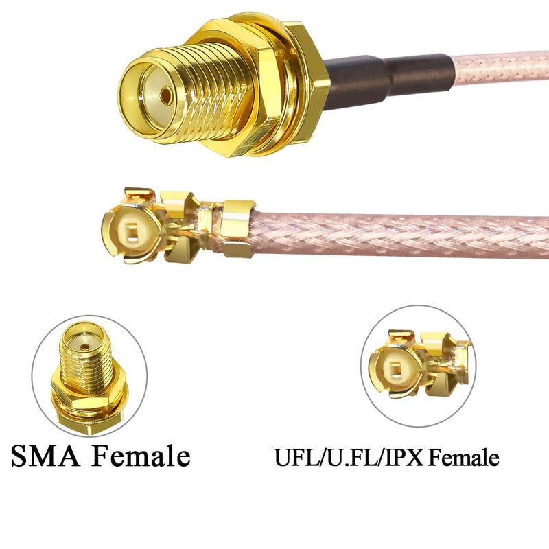 TUOLNK IPX MHF1 to SMA Cable SMA Female to U.FL IPX RG178 Coax Cable for GPS Module Antenna Mini PCI WiFi Antenna 8inch (20cm) 5pcs - Image 3