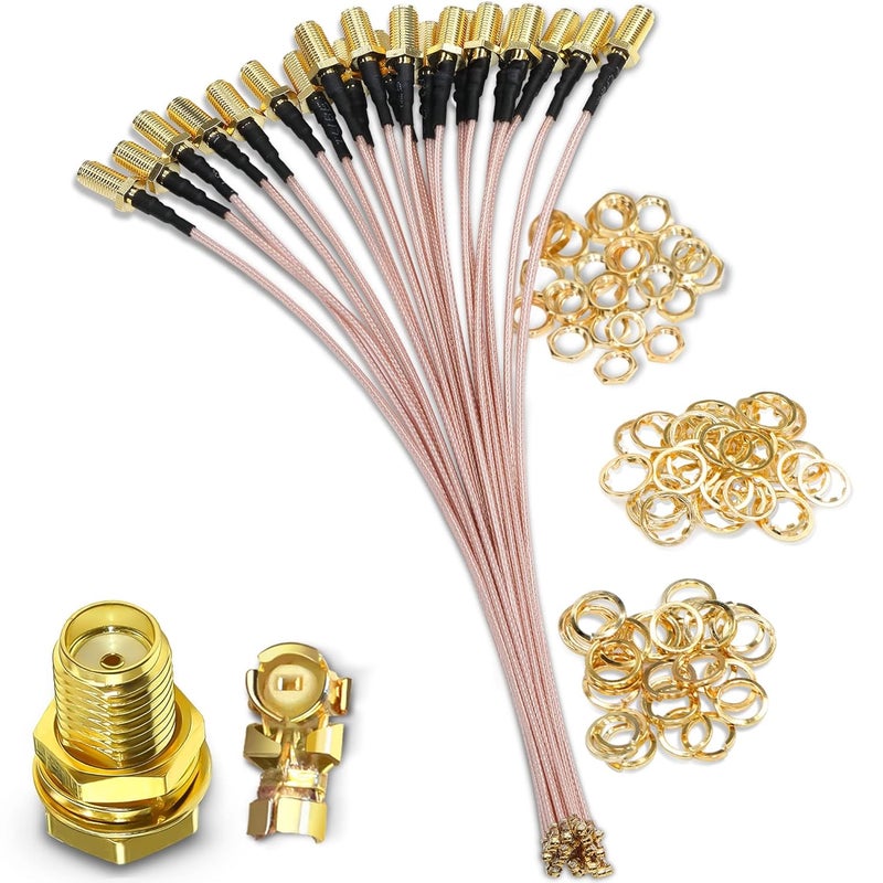 TUOLNK IPX MHF1 to SMA Cable SMA Female to U.FL IPX RG178 Coax Cable for GPS Module Antenna Mini PCI WiFi Antenna 8inch (20cm) 5pcs - Image 1