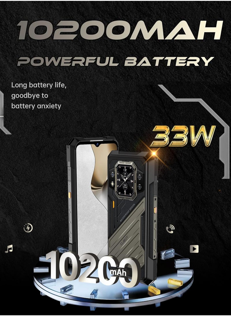Cubot - KingKong X 5G Rugged Smartphone | Android 14 | 16GB RAM + 256GB ROM | 6.58" FHD+ IPS Display | Dual SIM | 100MP + 32MP Camera | 10200mAh Battery | NFC, OTG, Fingerprint | Black - Image 1