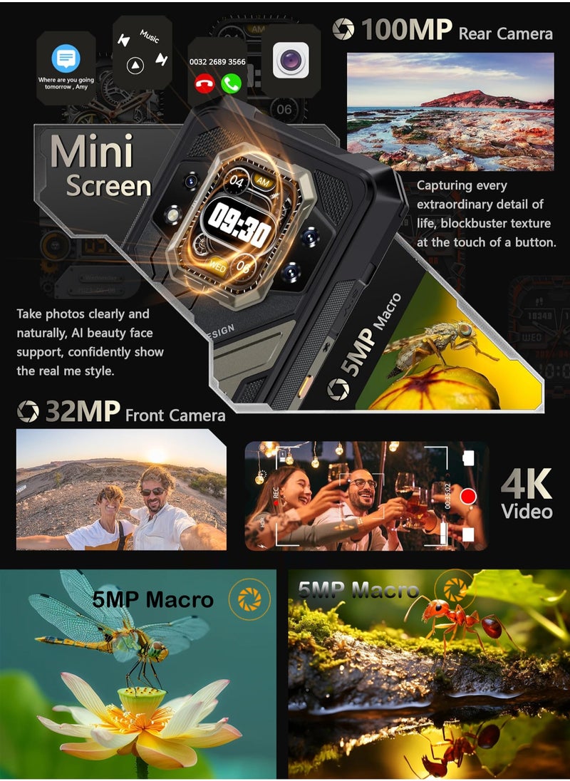 Cubot - KingKong X 5G Rugged Smartphone | Android 14 | 16GB RAM + 256GB ROM | 6.58" FHD+ IPS Display | Dual SIM | 100MP + 32MP Camera | 10200mAh Battery | NFC, OTG, Fingerprint | Black - Image 1