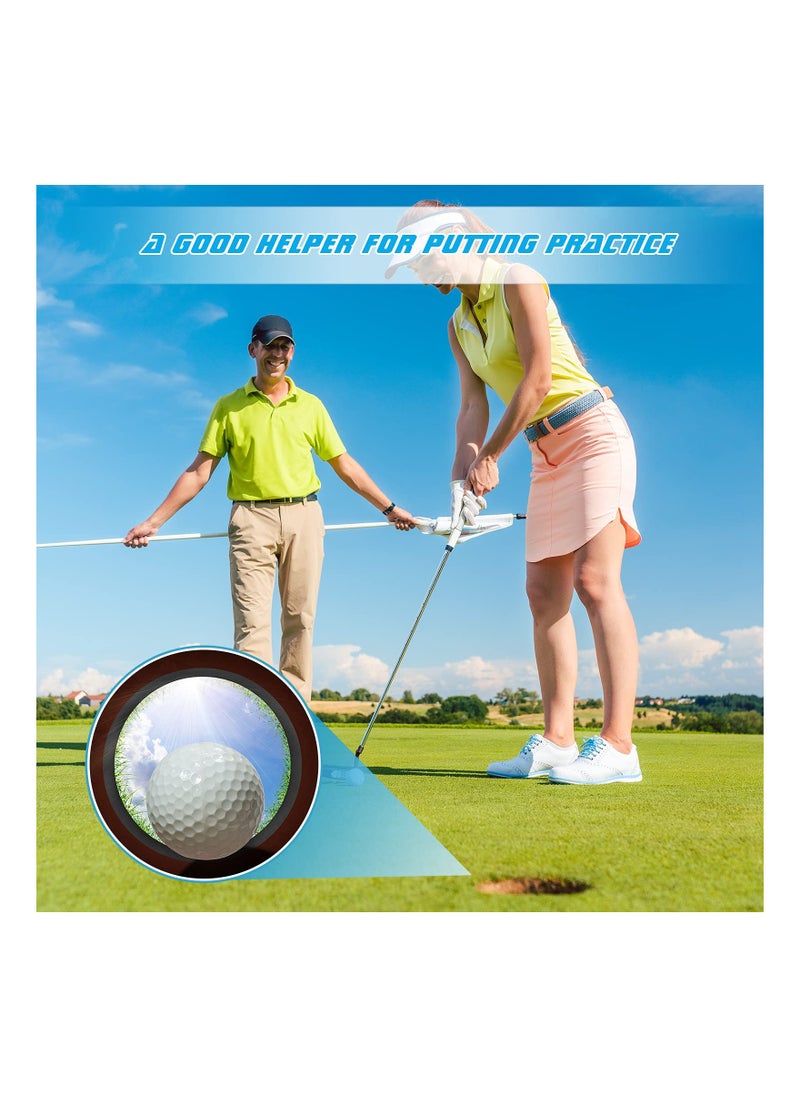 SYOSI - Golf Cup Putting Cup, Golf Hole Cup, Outdoor Indoor Golf Putting Cup, for Outdoor Backyard Golf Practice, ABS Plastic Golf Cups for Putting Green, 4PCS Golf Cup Putting Cup 4 Inch, White - Image 1