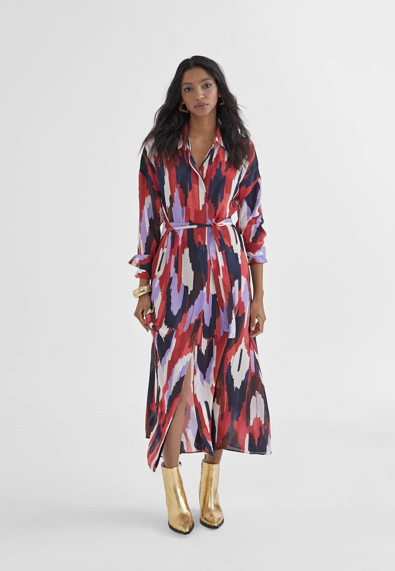 لولا كساديمونت Printed shirt dress