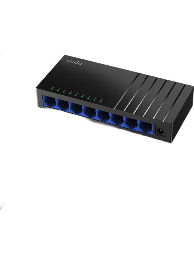 Cudy 8-Port Full Gigabit Switch, 1000M Ethernet Cable Splitter, Flow Distributor, Dedicated Network Port Expander, Wall-Mounted, Low-Voltage Box Installation - Image 3