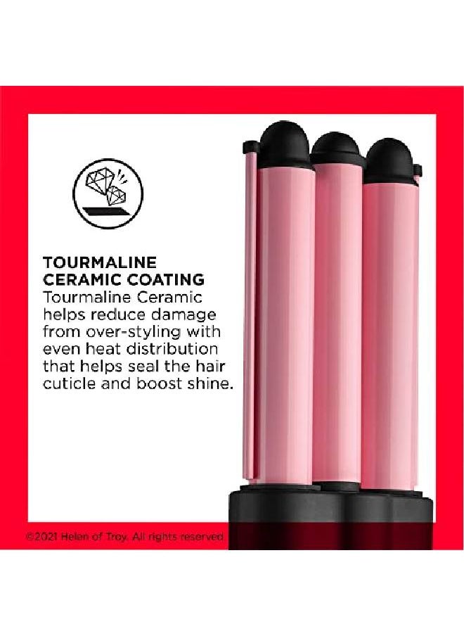 Revlon - 3 Barrel Jumbo Hair Waver Pink - Image 1