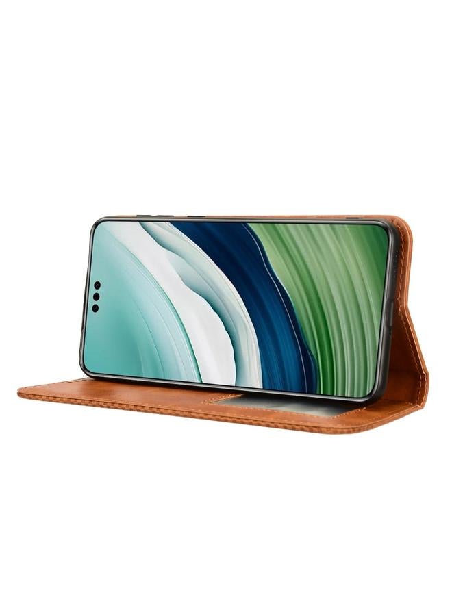 S-TOP Case For Huawei Mate 60 Pro 5G Magnetic Buckle Retro Texture Leather Phone Case - Image 5