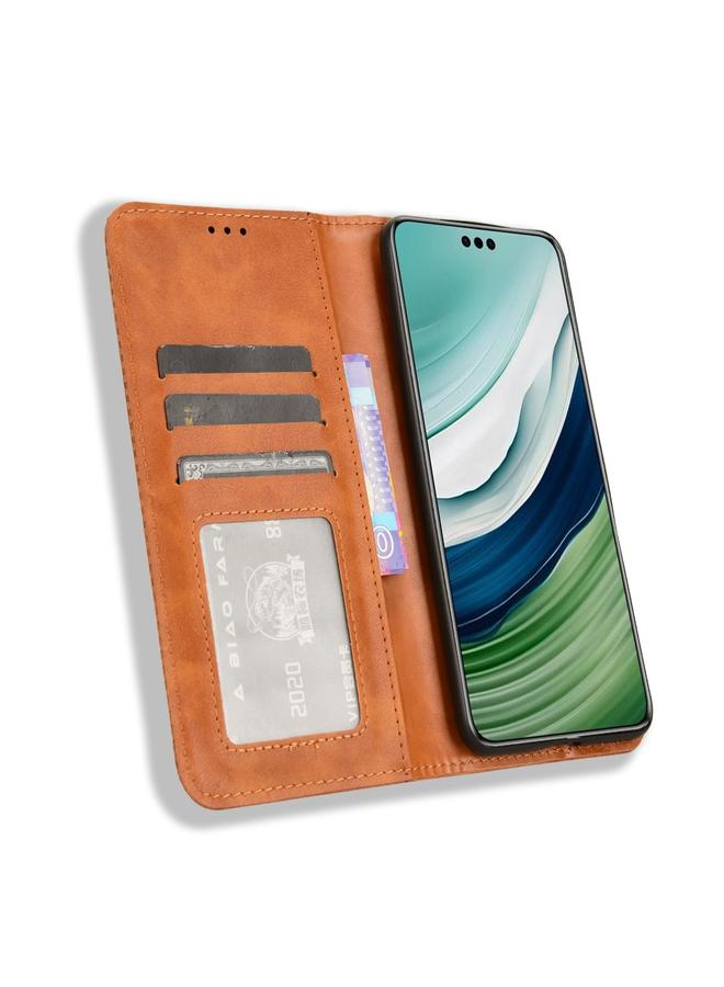 S-TOP Case For Huawei Mate 60 Pro 5G Magnetic Buckle Retro Texture Leather Phone Case - Image 4