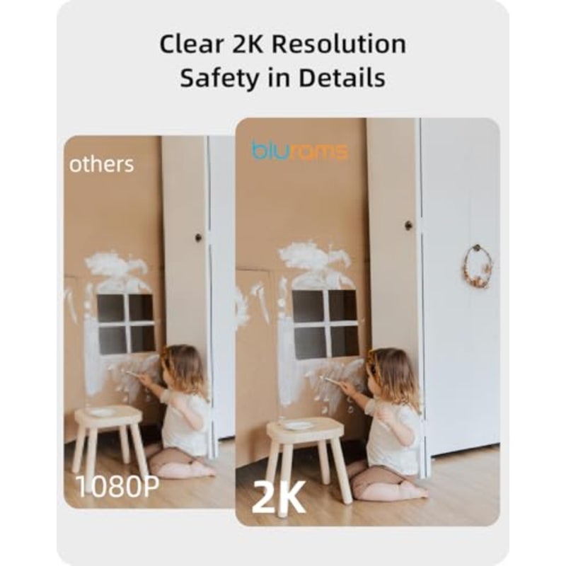Security Camera 2K, Pet Indoor Camera 360 for Home Security w/Smart Motion Tracking, Phone App, Night Vision, Siren, 2-Way Audio, Works with Alexa Google Home - Image 4