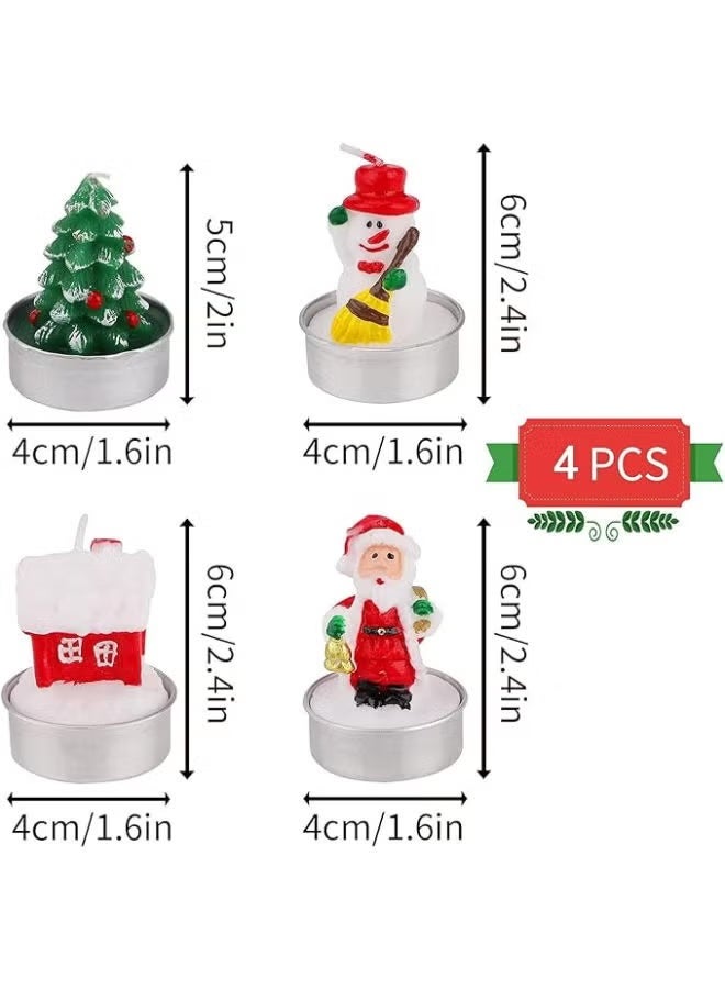 4 Christmas Candles - Image 2