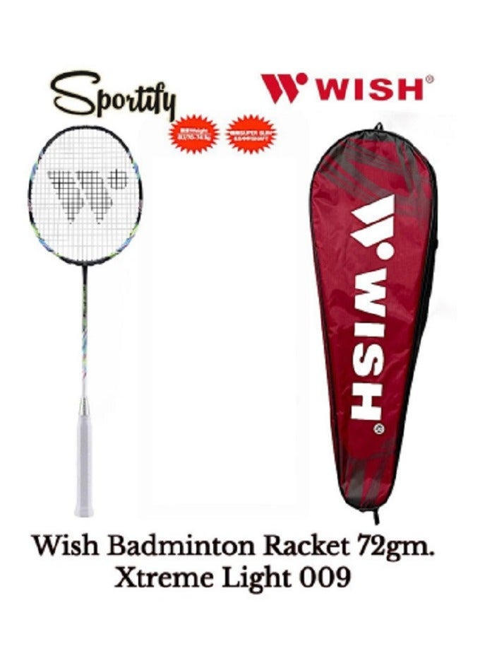 Wish Badminton Racket 72Gm Xtreme Light 009