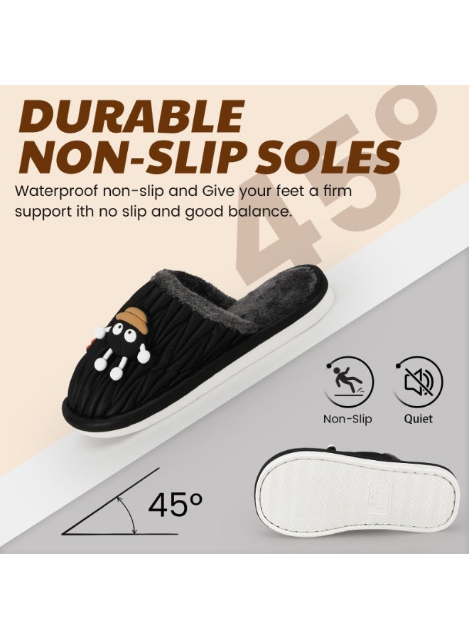 Lucky Kids Cartoon Slippers for Kids, Funny Animal House Shoes with Non-Slip Sole, Cozy Plush Indoor Comfort Footwear for Boys and Girls - Image 4