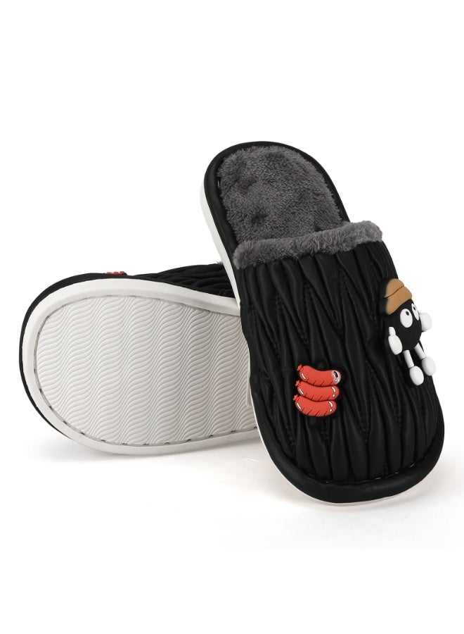 Lucky Kids Cartoon Slippers for Kids, Funny Animal House Shoes with Non-Slip Sole, Cozy Plush Indoor Comfort Footwear for Boys and Girls - Image 1