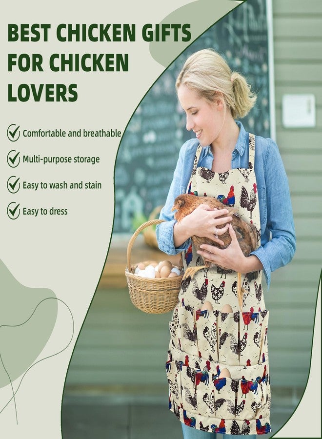 Hossmily 1 pack Egg Apron, Egg Collecting Apron for Chicken Duck Goose Eggs, with 13 Pockets Chicken Egg Apron for Women&Men - Image 5