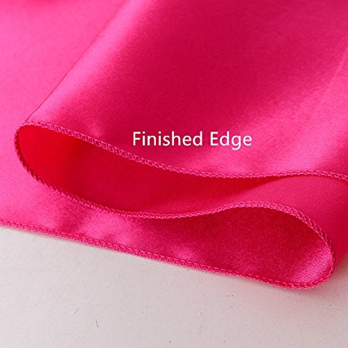 iEventStar iEventStar Satin Chair Sashes Christmas Chair Decoration Chair Bow Bows Chair Tie Back Wedding Banquet Party (10  Red)  - Image 3