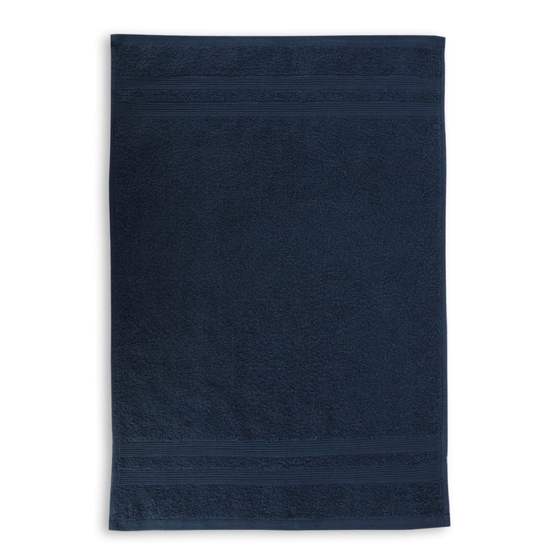 LUSH & BEYOND Navy Blue Cotton 500 GSM Solid Bath Towel - Image 2
