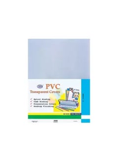 FIS Fis Clear Transparent Pvc Binding Sheets - 200 Micron, Pocket Of 100 Pieces 