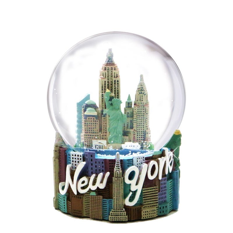 City-Souvenirs كرة ثلج تذكارية لمدينة نيويورك سكاي لاين 80 مم (4.5 بوصة) من مجموعة كرات الثلج في نيويورك - Image 1