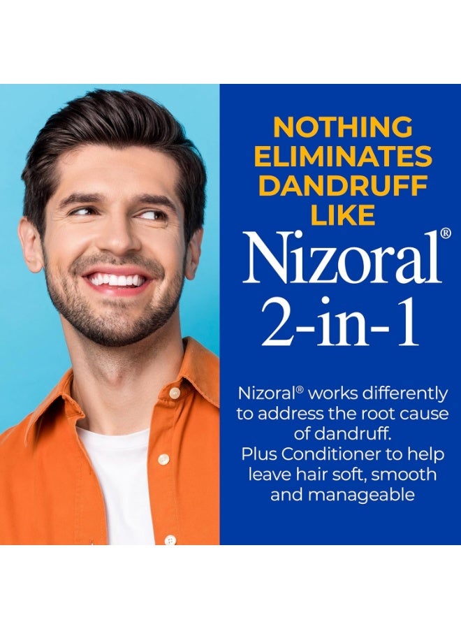 Nizoral 2-IN-1 Anti-Dandruff Shampoo & Conditioner with 1% Ketoconazole, 14 fl oz - Image 4