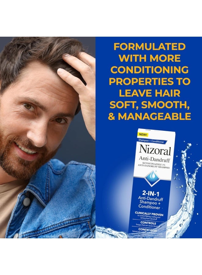 Nizoral 2-IN-1 Anti-Dandruff Shampoo & Conditioner with 1% Ketoconazole, 14 fl oz - Image 5