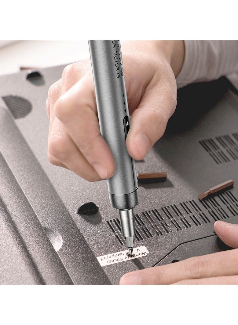 Electric Screwdriver Silent Durable Rechargeable High-Torque Household Repair Tool Set - Image 3