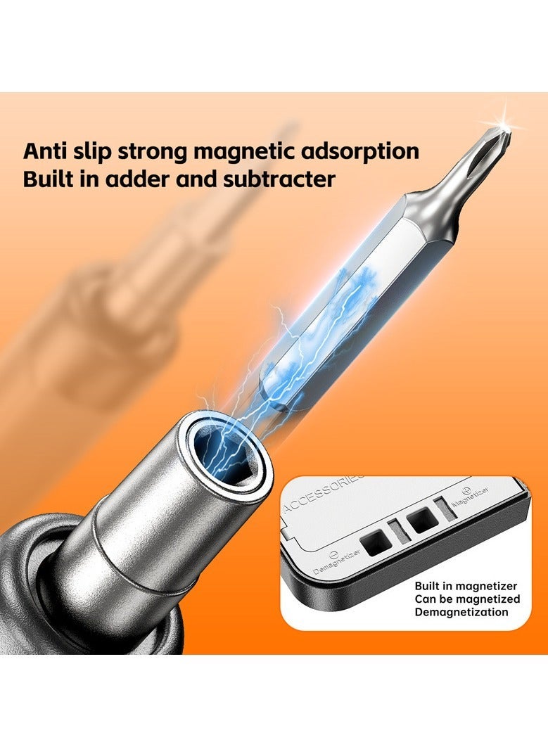 Electric Screwdriver Silent Durable Rechargeable High-Torque Household Repair Tool Set - Image 4